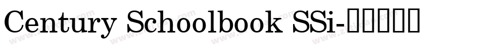 Century Schoolbook SSi字体转换